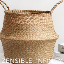 Cargar imagen en el visor de la galería, canasta-con-pompones natural |zensible-infinity