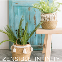 Cargar imagen en el visor de la galería, canasta-para-flores helechos |zensible-infinity
