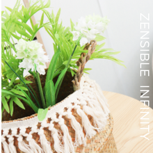 Cargar imagen en el visor de la galería, canasta-tejida-a-mano planta |zensible-infinity
